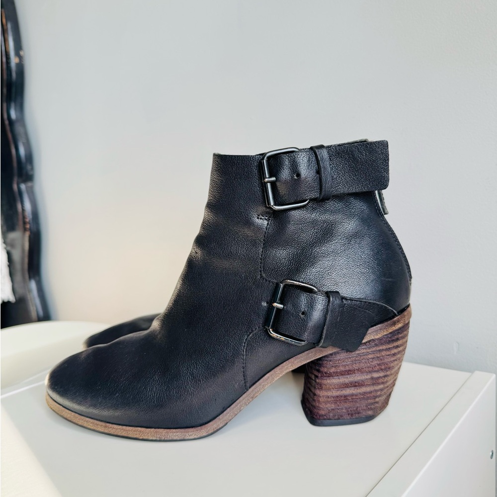 Marsell Torsolino Leather Italian Ankle Buckle Boots SZ 40.5